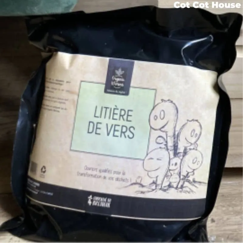 Cot Cot House litière de vers accélérateur compost 1kg