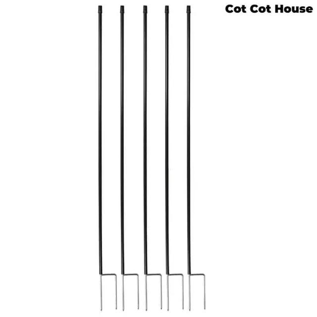 Cot Cot House Enclos pour poules piquets filet 110 cm lot 5