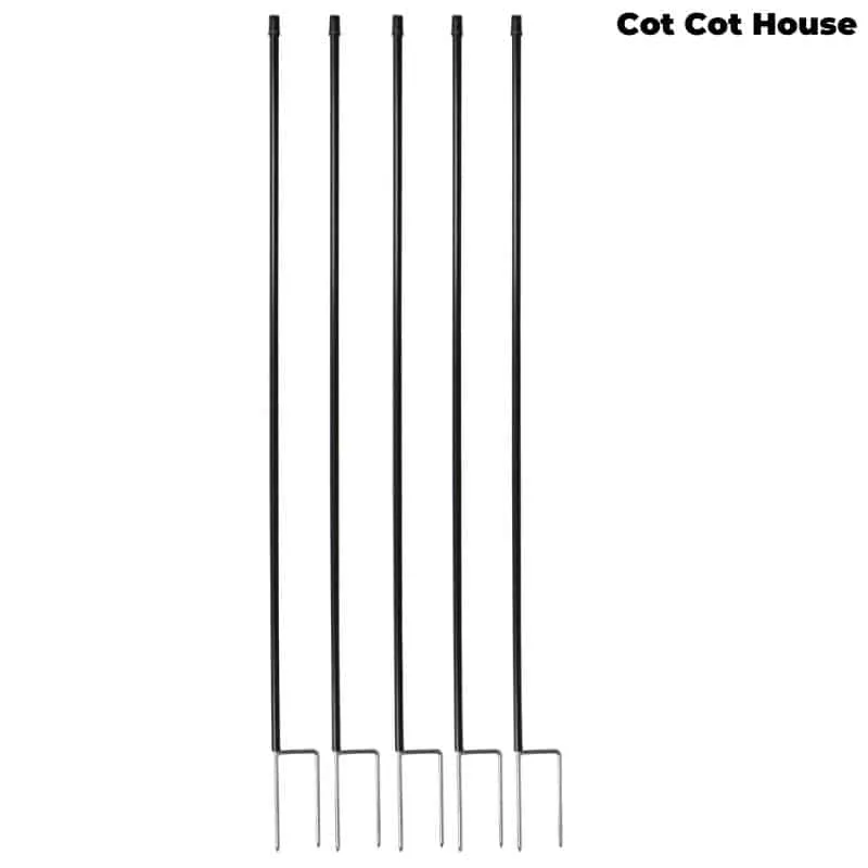 Cot Cot House Enclos pour poules piquets filet 110 cm lot 5