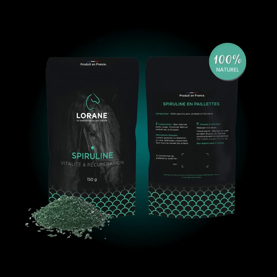 Lorane Vitalité Spiruline complément cheval énergie