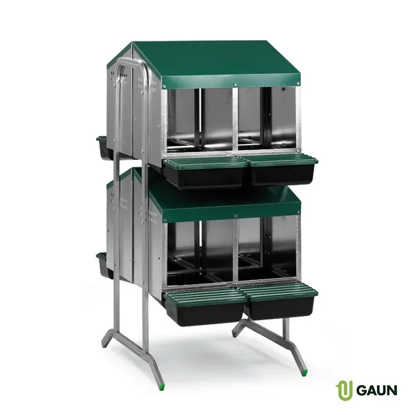Gaun Volailles pondoir 8 casiers fond plastique