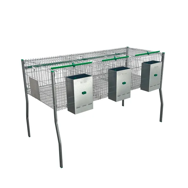 Gaun Lapins Familiar cage lapins 3 compartiments pipette