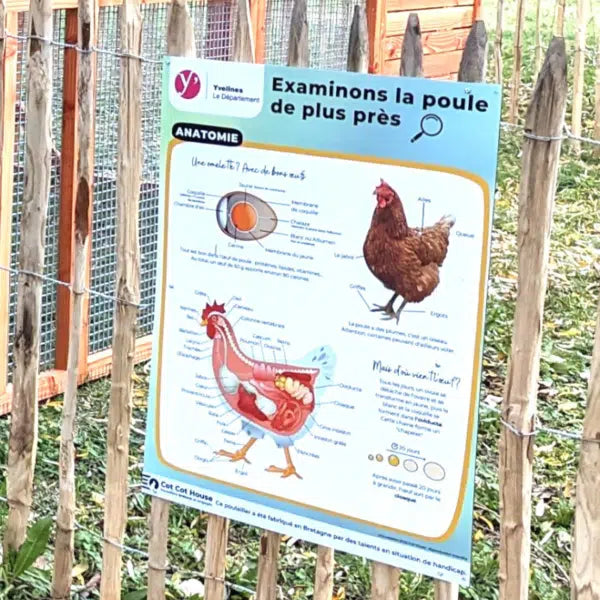 Cot Cot House PA6080-ANAT panneau affichage pédagogique dibon