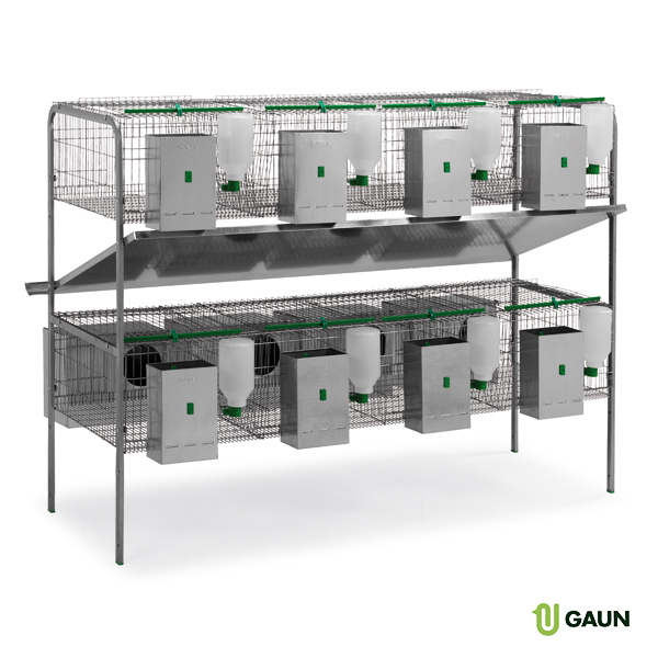 Gaun Extremadura cage à lapins 2 étages 4 nids