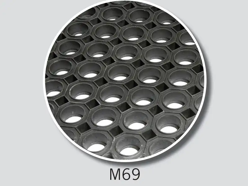 IDS M69-MR12 caillebotis bétaillère caoutchouc drainant