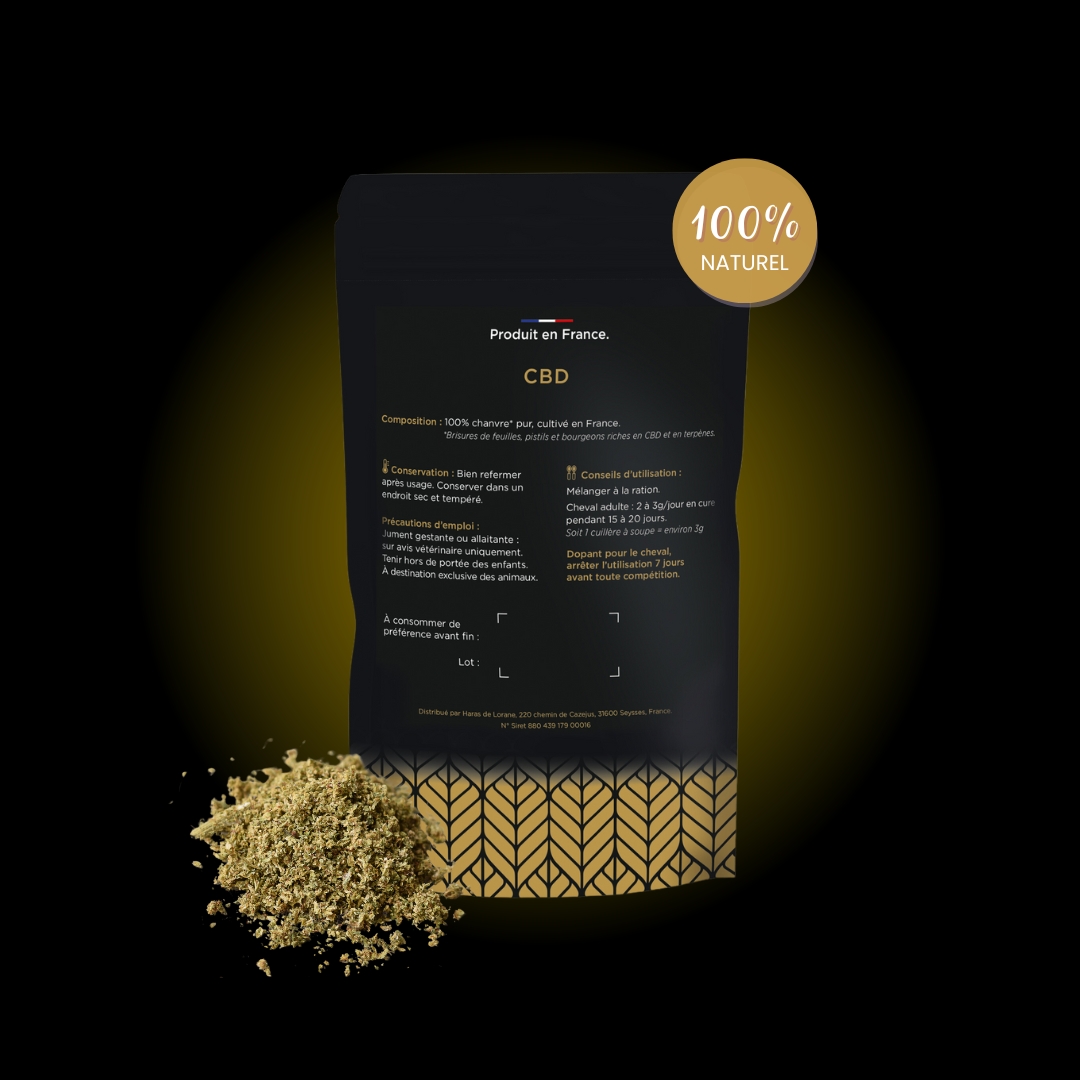 Lorane CBD complément cheval calme bien-être