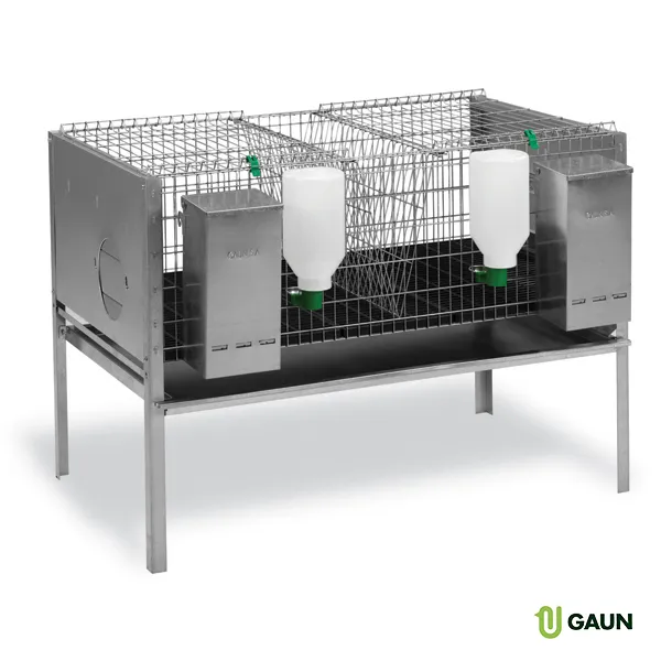 GAUN Lapins Europa 2 Départements cage lapins avec pattes