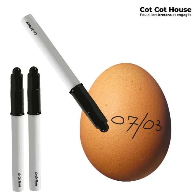 Cot Cot House feutre alimentaire noir œuf lot x3 traçabilité