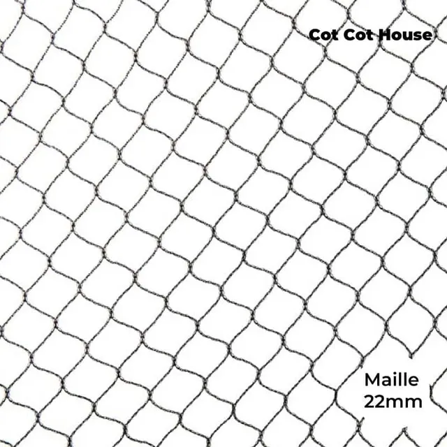 Cot Cot House filet volière 22 mm 5x10 m France