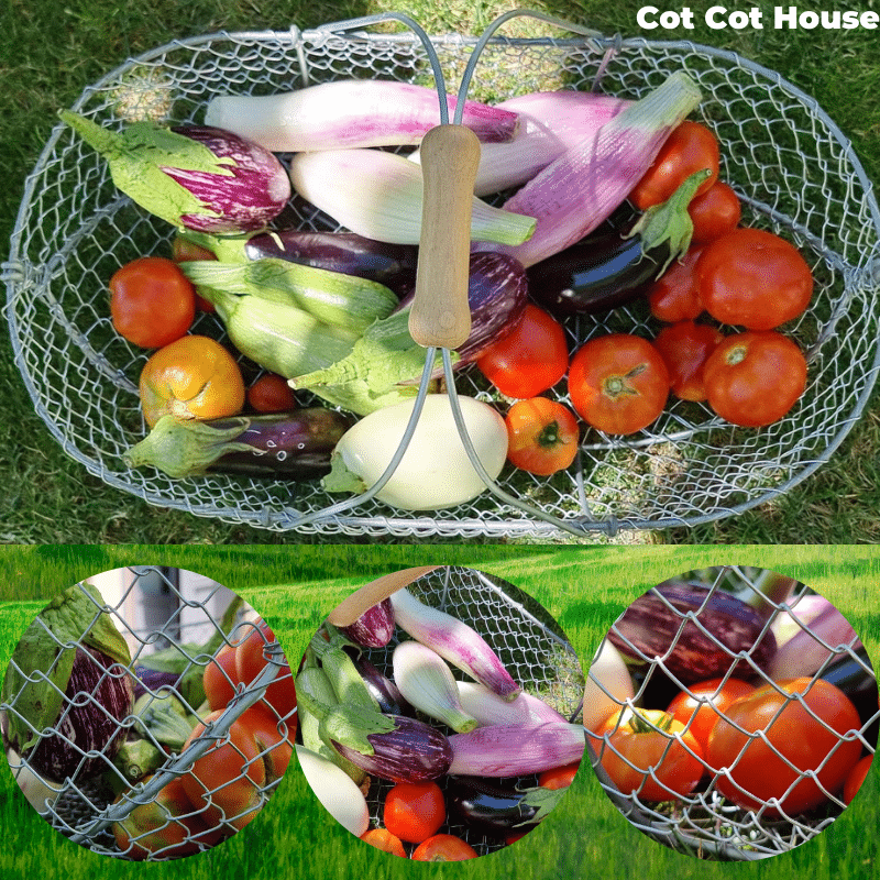 Cot Cot House Panier de Récolte 30L Métal Fabriqué Bretagne