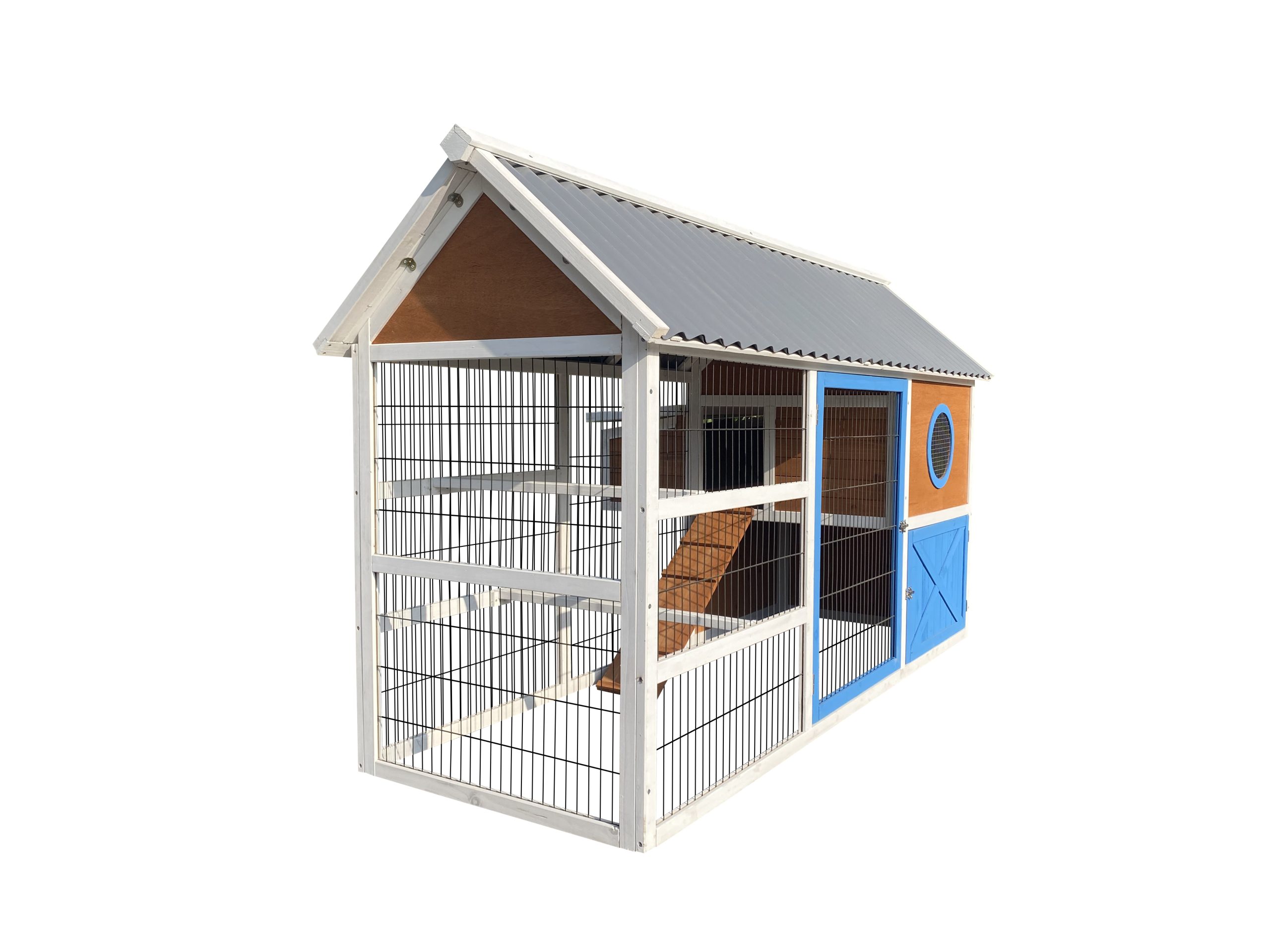 GAUN Volailles poulailler Vienna 200x80x120 cm avec porte