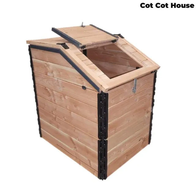 Cot Cot House Composteur douglas 700L à trappe