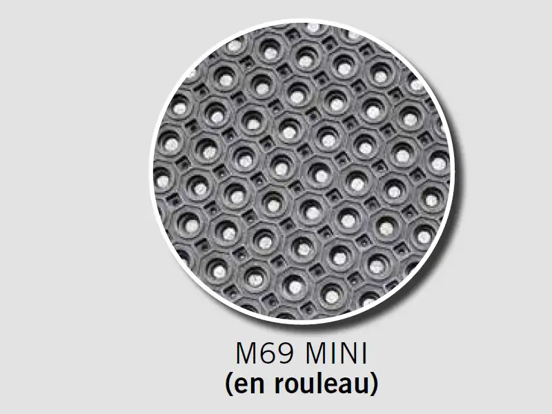 IDS M69-MR12 caillebotis bétaillère caoutchouc drainant