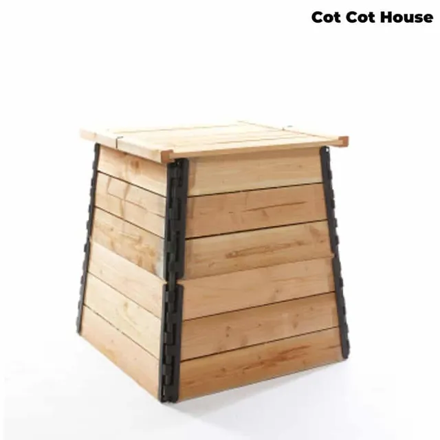 Cot Cot House Composteur douglas 300 L bac bois