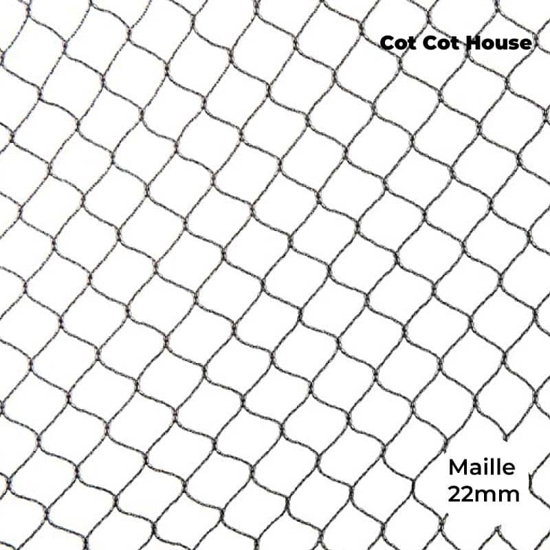 Cot Cot House filet volière 22 mm 5x10 m France