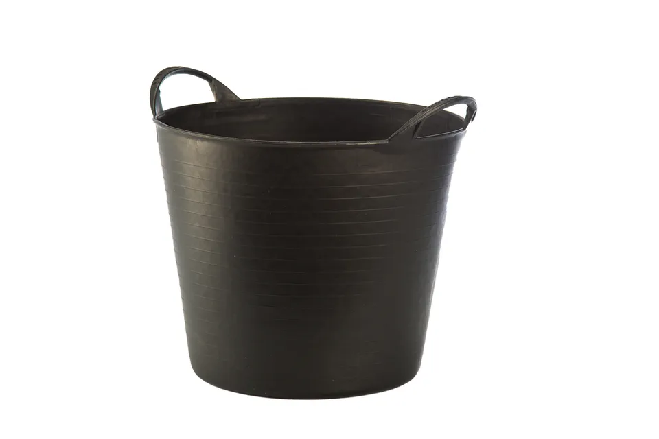Gaun seau flexible 26 L noir recyclé