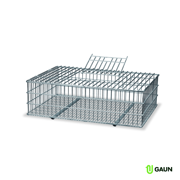 GAUN Lapins Cage Transport Galvanisée Porte Supérieure