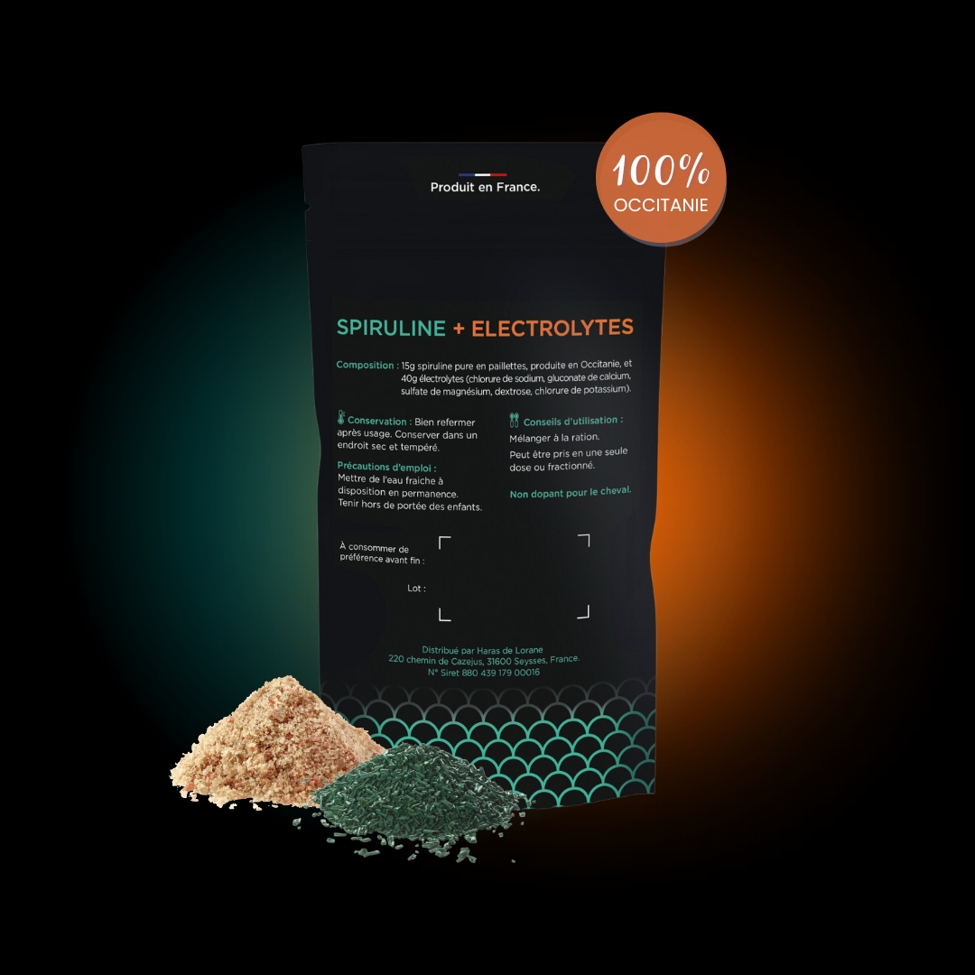 Lorane Booster Spiruline Électrolytes complément cheval effort