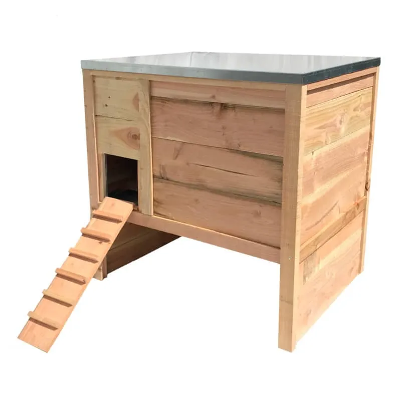 Cot Cot House Houdan poulailler 4 poules bois Douglas
