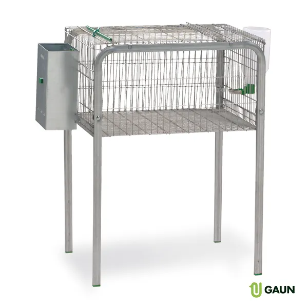 GAUN Lapins Cage Segura 1 Compartiment Lapin Métal
