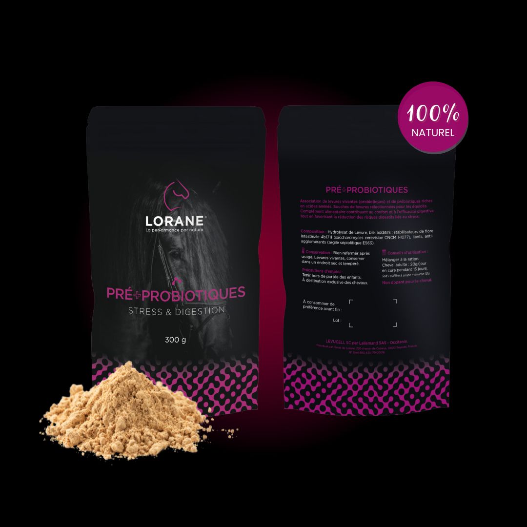 Lorane Pré Probiotiques complément cheval digestion