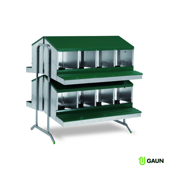 GAUN Volailles Pondoir Batterie 16 cases nid paniers
