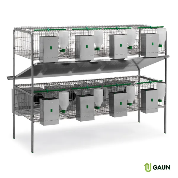 GAUN Lapins Extremadura cage 2 étages 4 nids