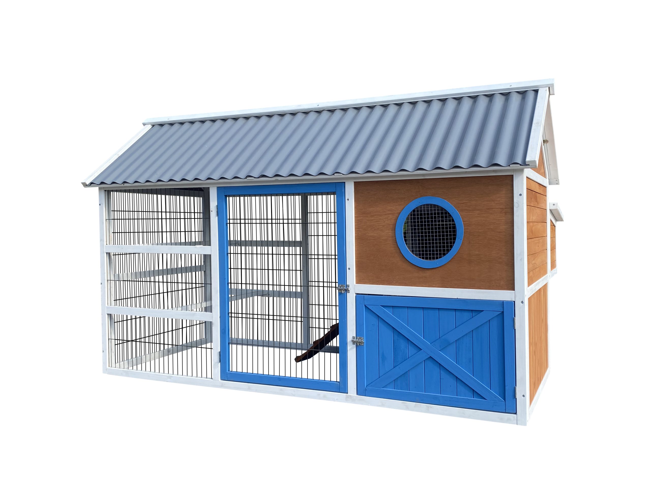 GAUN Volailles poulailler Vienna 200x80x120 cm avec porte