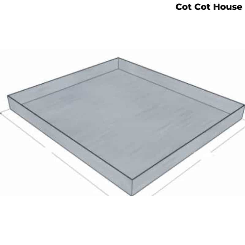 Cot Cot House Plateau Mangeoire 405x510x40mm Acier Galva