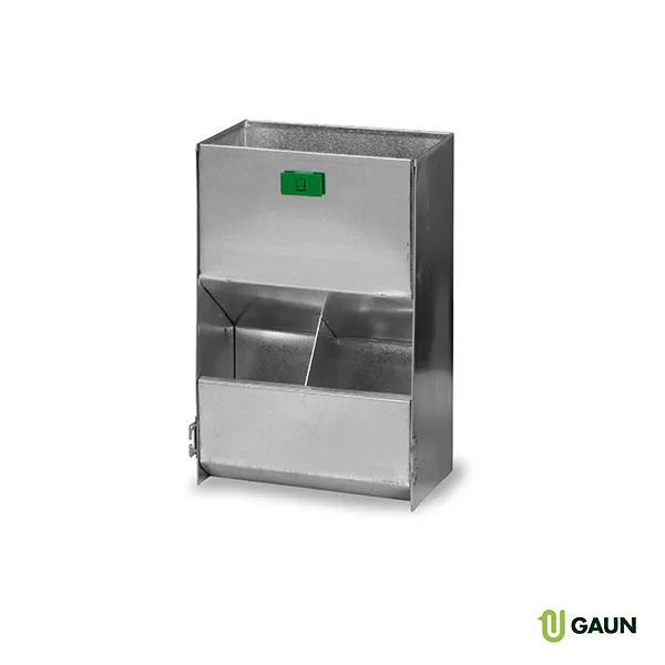 GAUN Lapins Mangeoire 2 trous métal galvanisé