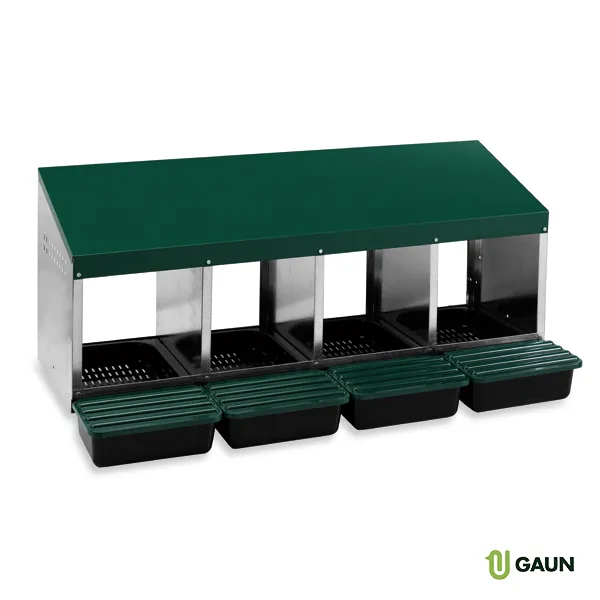Gaun Volailles Pondoir 4 Cases Fond Plastique à Fixer