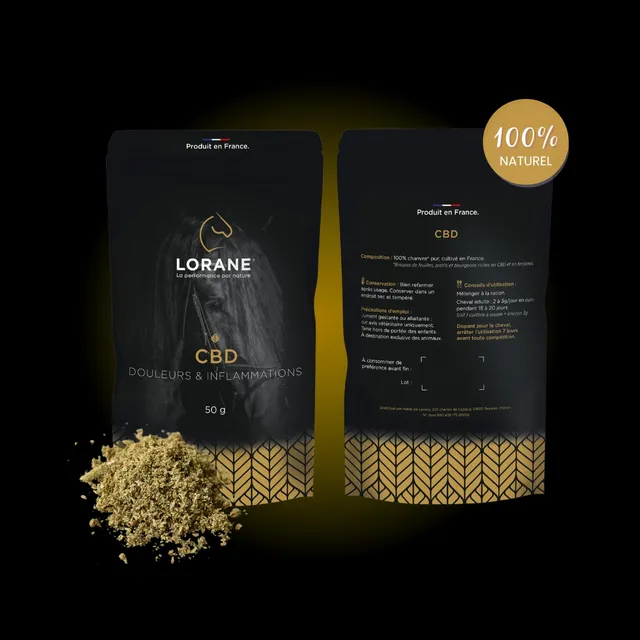 Lorane CBD complément cheval calme bien-être