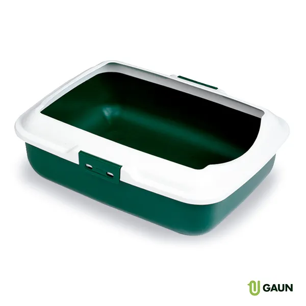 Gaun Chats bac à litière rectangulaire plastique chat