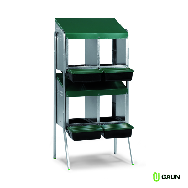 Gaun Volailles Batterie Pondoires 4 Fond Plastique