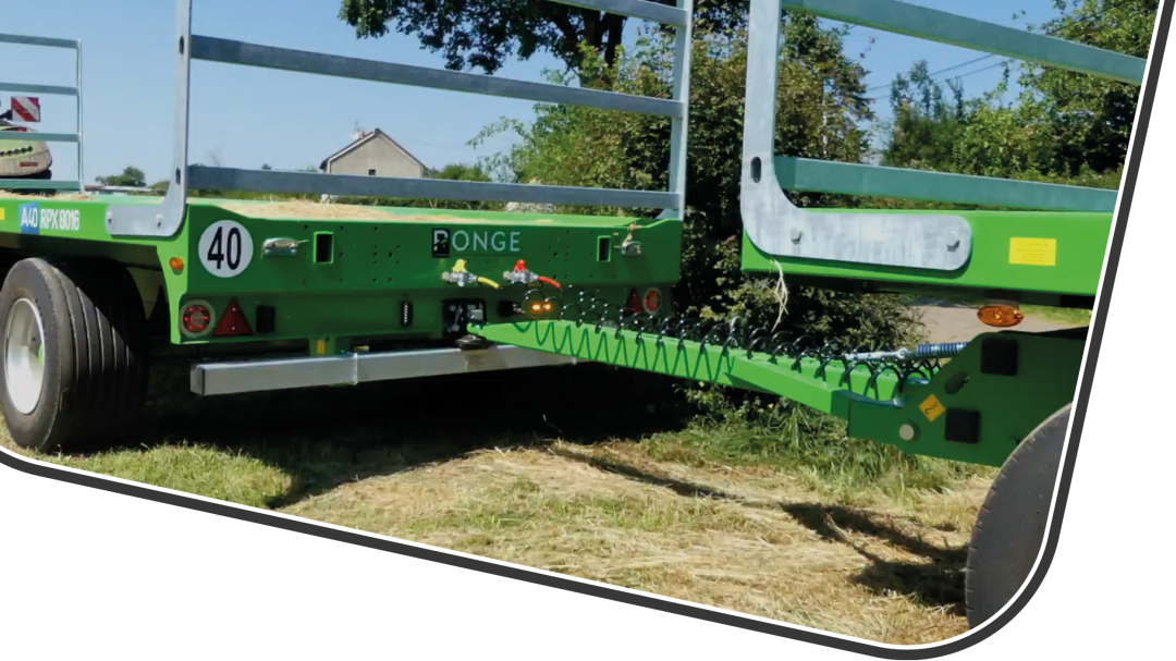 Ponge RPX Plateau 4 roues 16 tonnes transport fourrage
