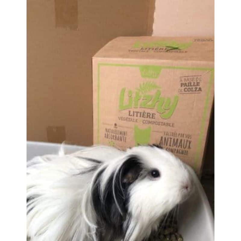Cot Cot House Chat et lapin litière colza Litzhy boîte 6L