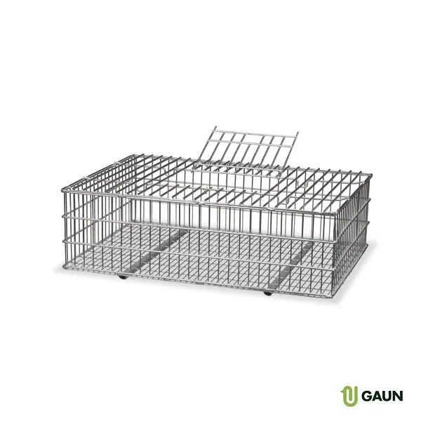 GAUN Lapins Cage Transport Galvanisée Porte Supérieure