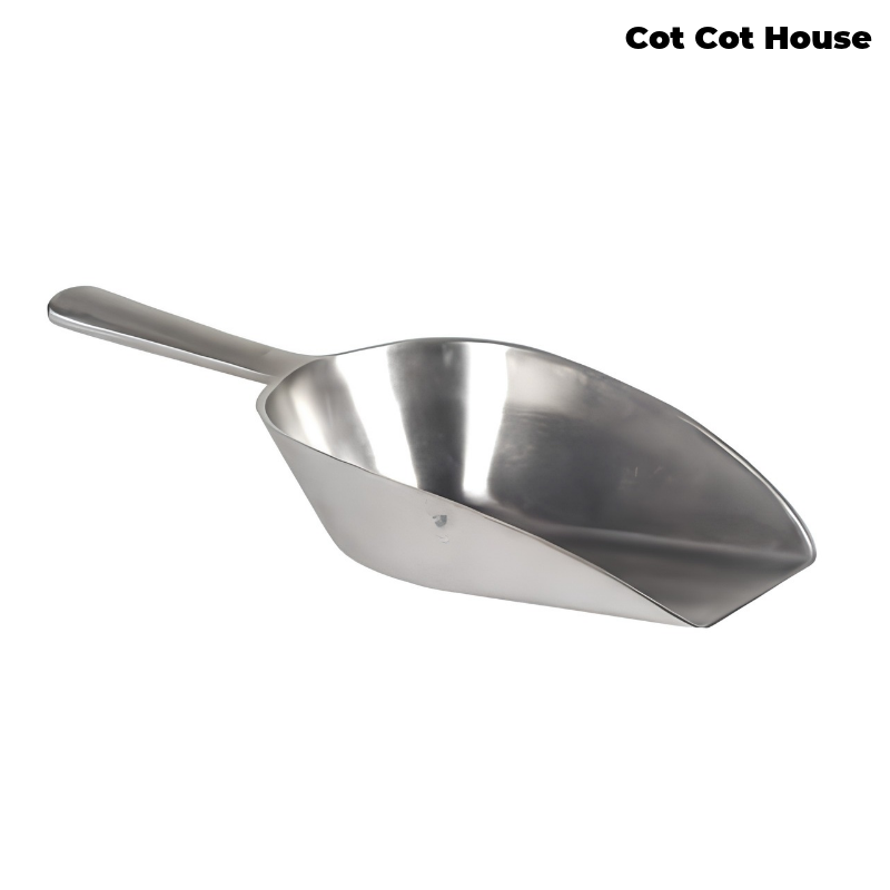 Cot Cot House Mangeoires pelle à grain aluminium 1 kg