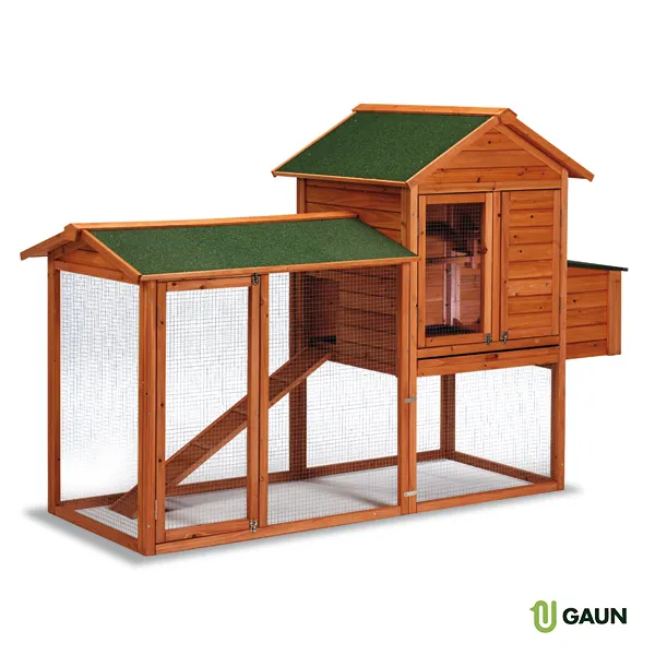 GAUN Volailles poulailler Dublin bois avec enclos