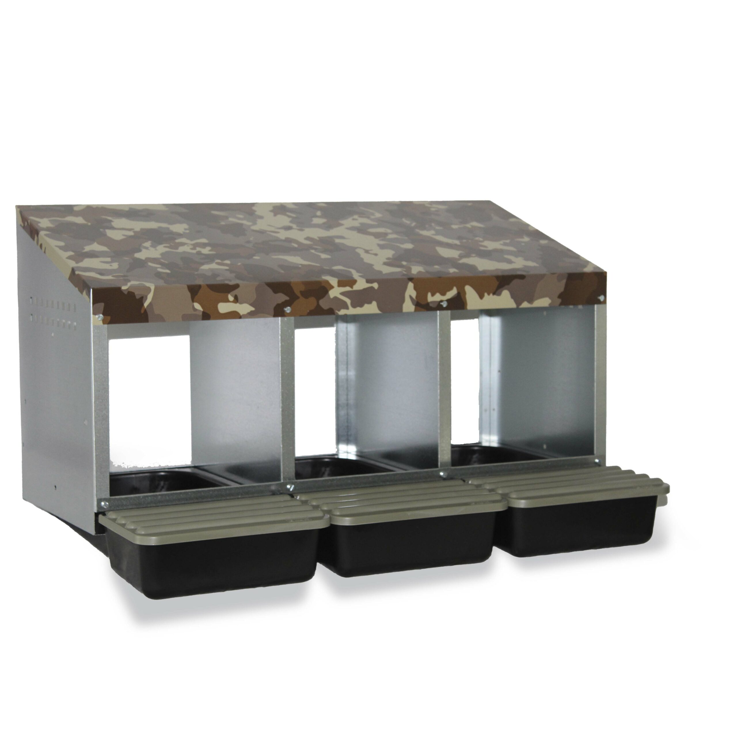 GAUN Volailles Pondoir 3 Cases plastique camouflage