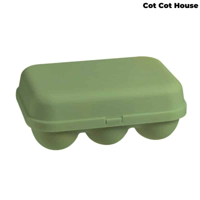 Cot Cot House boîte 6 œufs plastique recyclé jaune