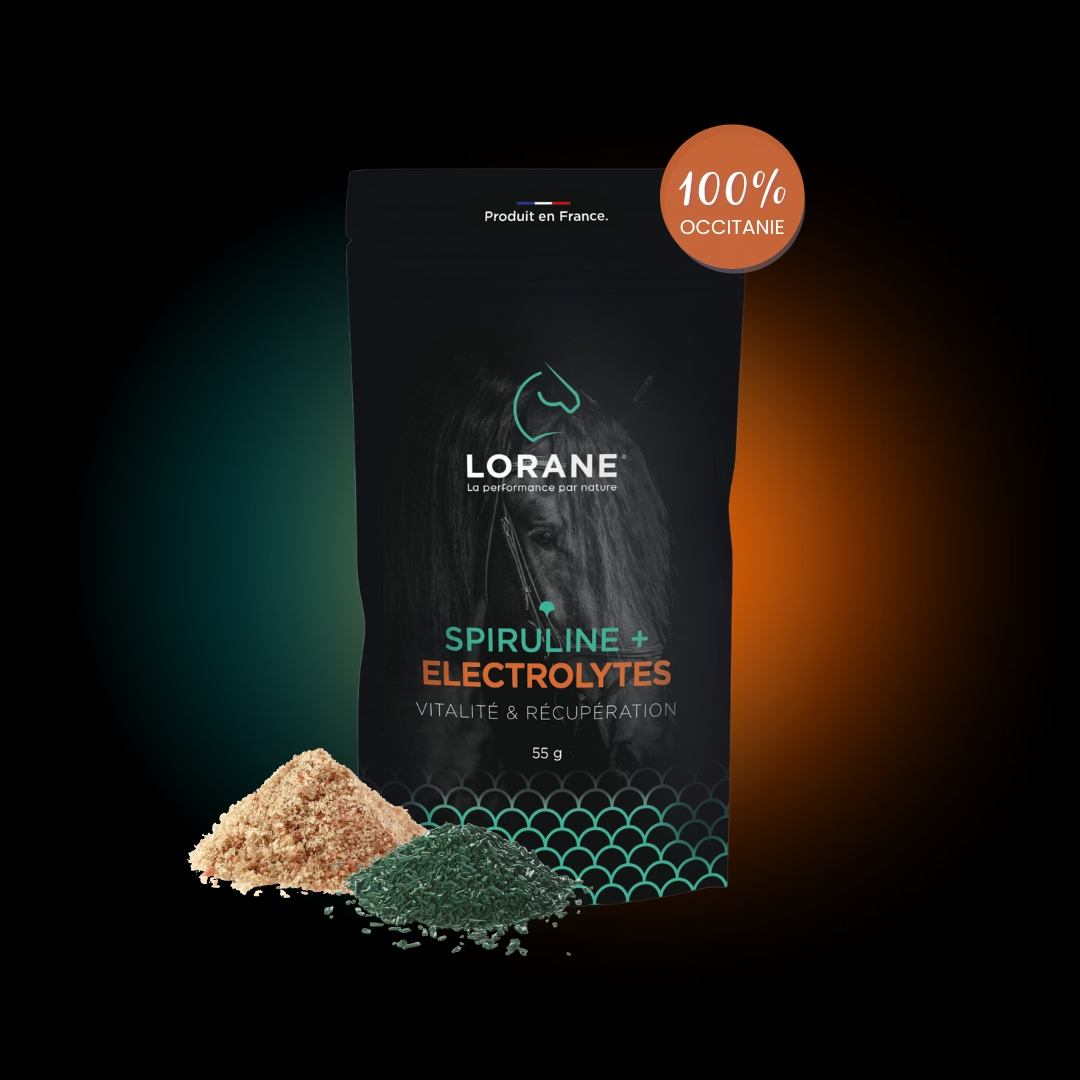 Lorane Booster Spiruline Électrolytes complément cheval effort