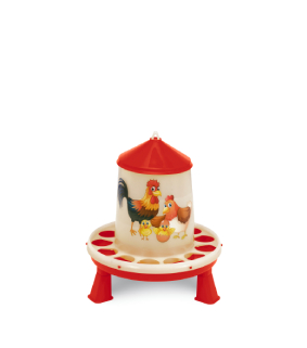 GAUN Happy mangeoire poules 2 kg avec pattes plastique