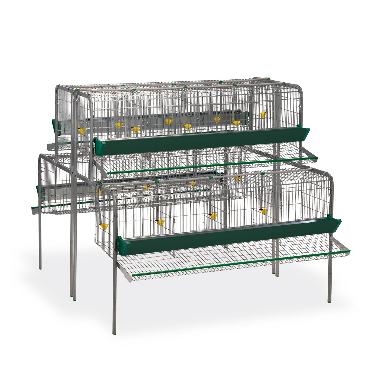 GAUN Volailles batterie poules 16 compartiments extension