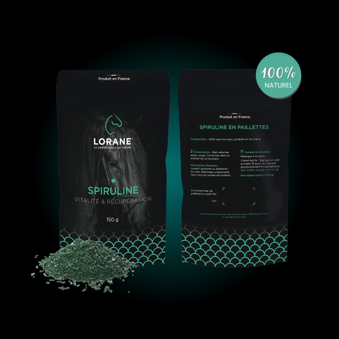 Lorane Vitalité Spiruline complément cheval énergie