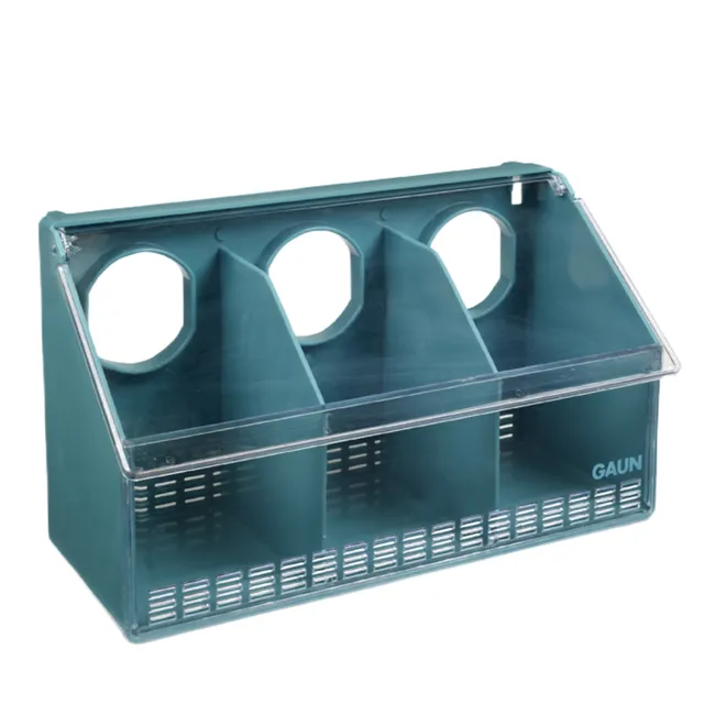 GAUN Pigeons Feeder 3 Holes mangeoire 3 trous plastique