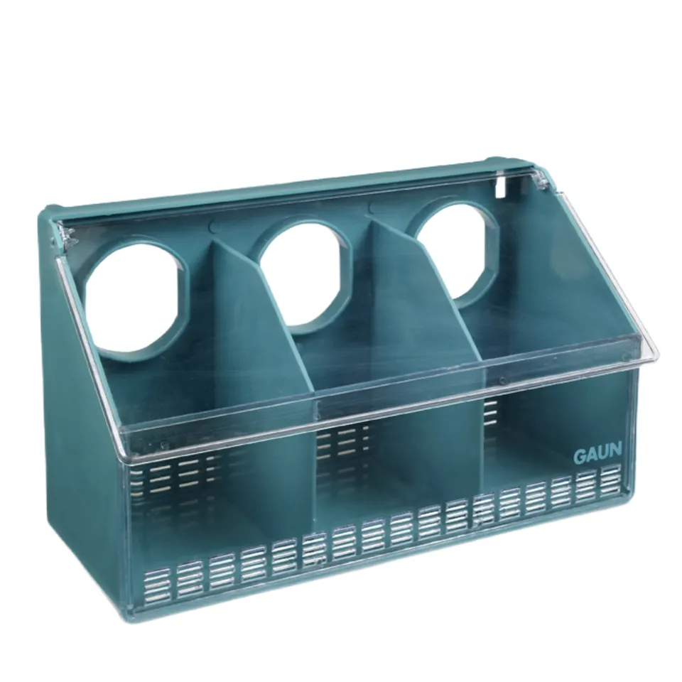 GAUN Pigeons Feeder 3 Holes mangeoire 3 trous plastique