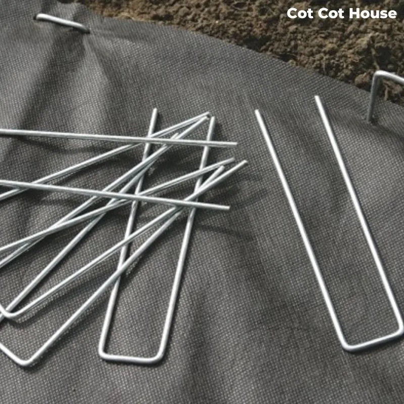Cot Cot House Enclos pour poules agrafe acier lot x10 anti-évasion
