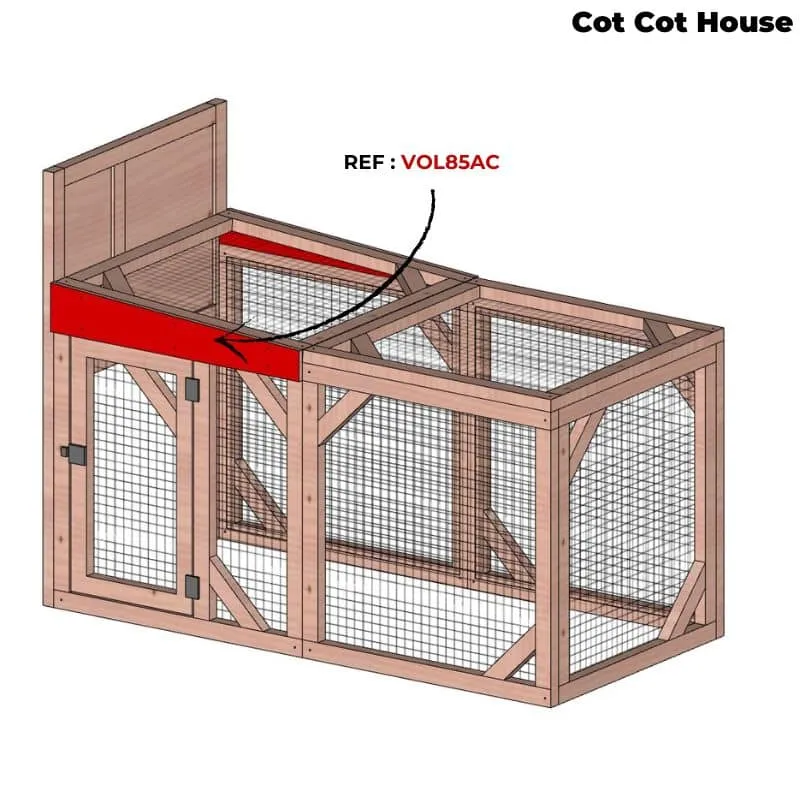 Cot Cot House Volière poule adaptateur CONFORT bois
