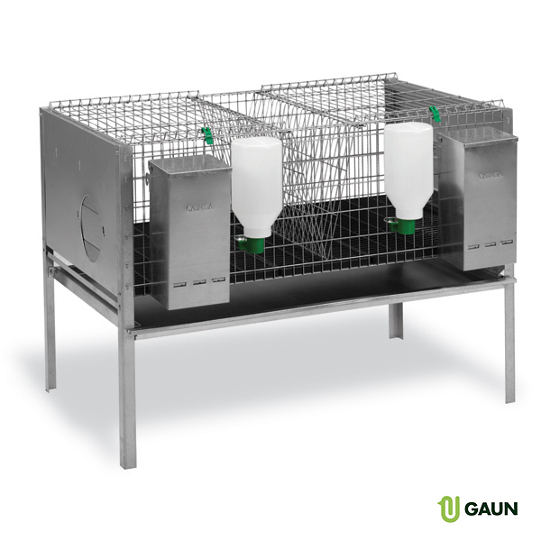 GAUN Lapins Europa 2 Départements cage lapins avec pattes